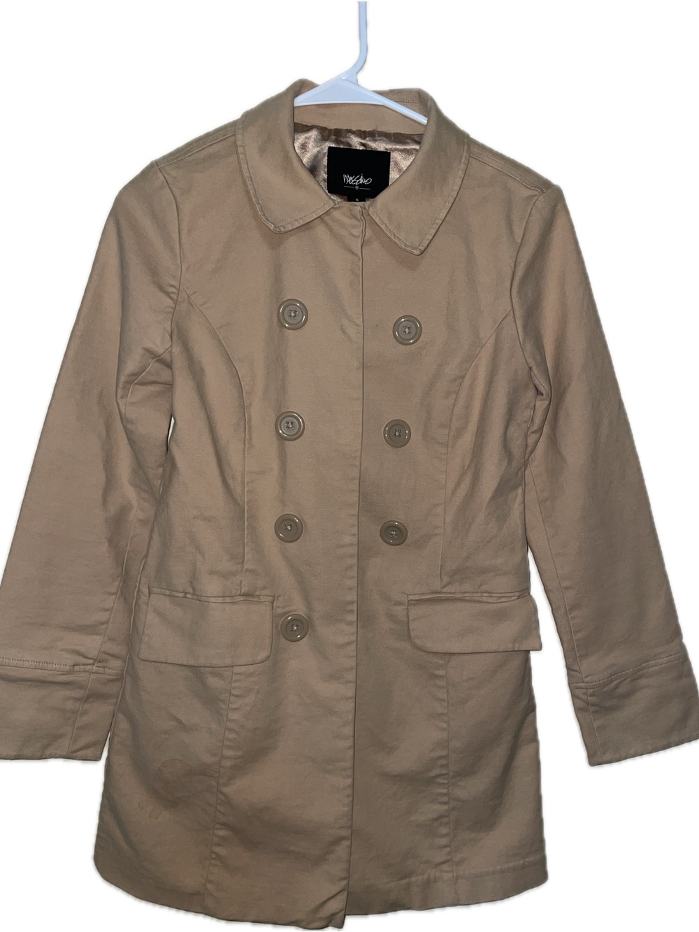 MossimoBeige Double-Breasted Trench Coat for Women | S